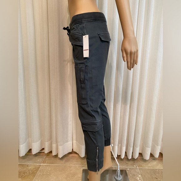 NWT Hudson Runaway Flight Pants Black Drawstring Waist 8 Pockets Size 25 - Picture 9 of 16